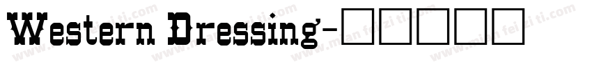Western Dressing字体转换